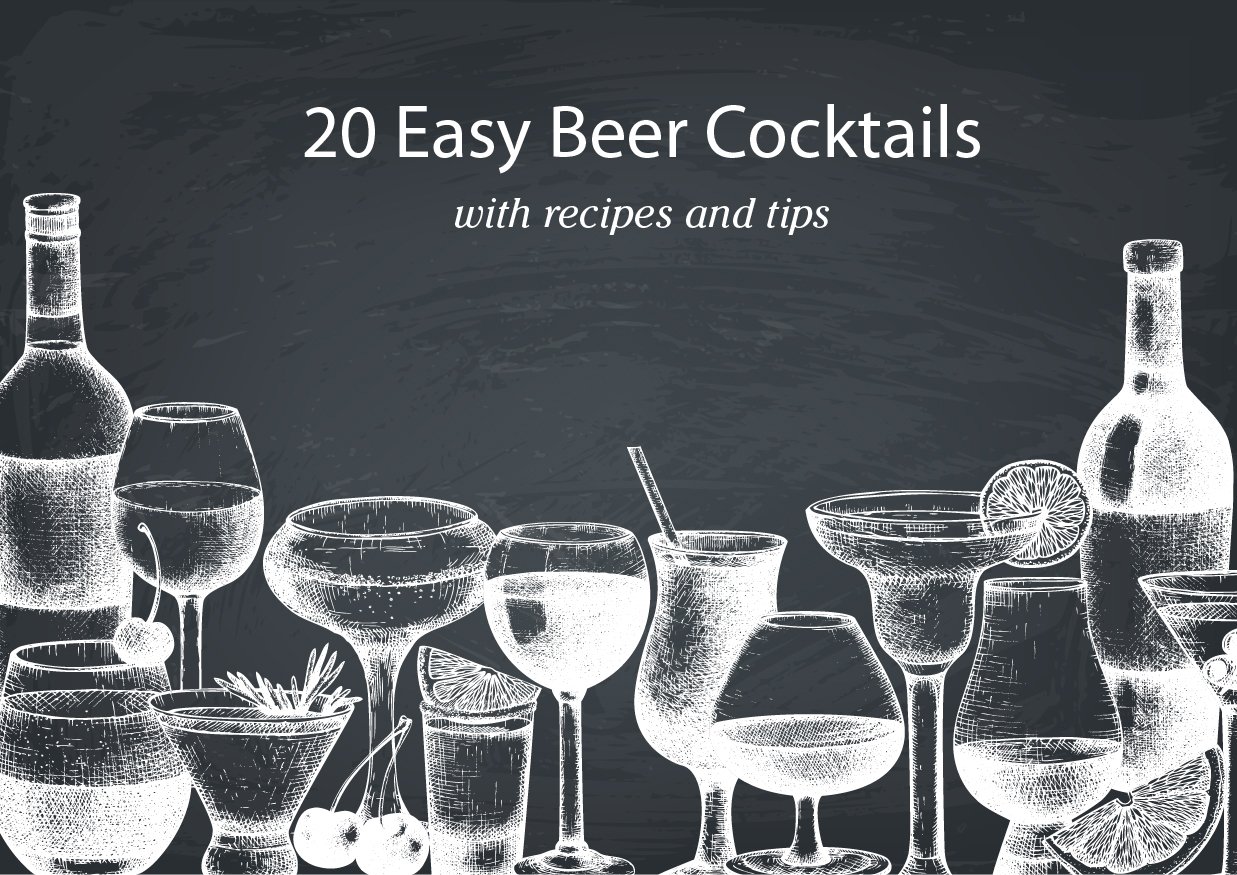 Illustration for 20 Easy Beer cocktails with recipes and tips