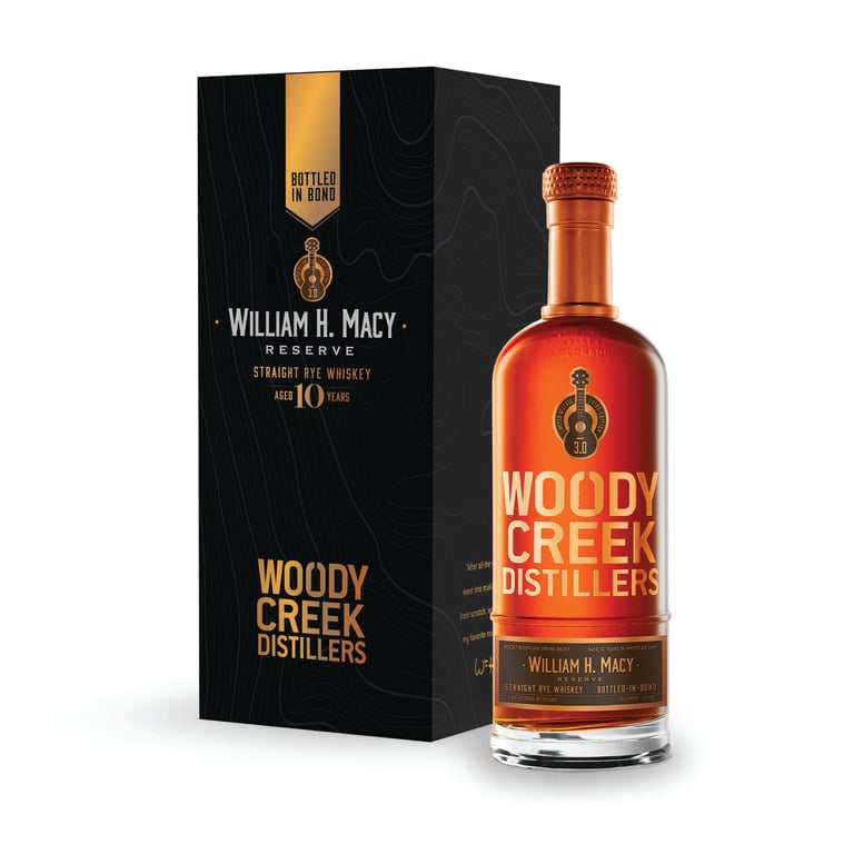 Woody Creek Distillers to Release William H. Macy Reserve Rye Third Edition
