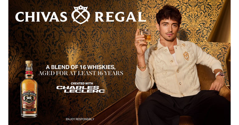 Chivas Regal Launches 16-Year-Old Limited-Edition Whisky with Charles Leclerc