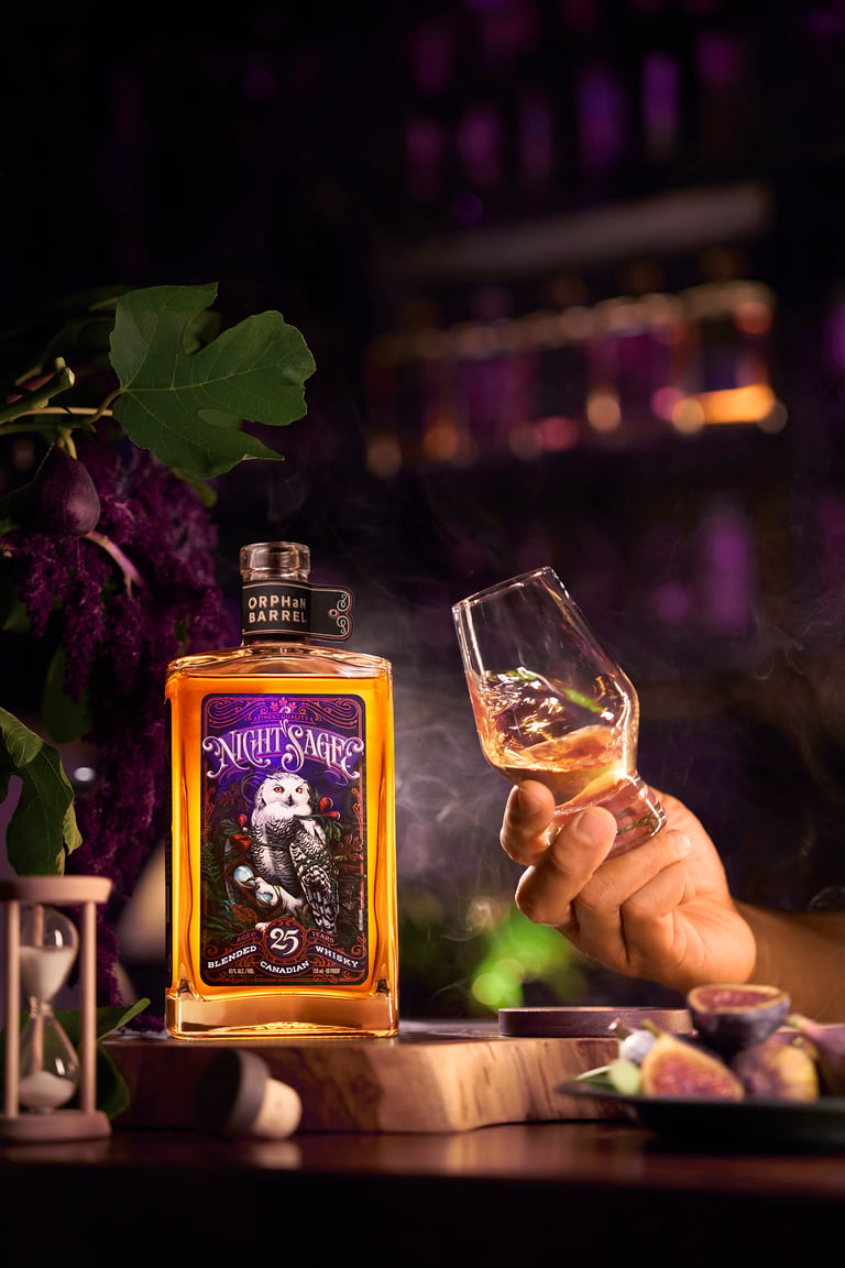Orphan Barrel Launches Night Sage, a 25-Year-Old Blended Canadian Whisky