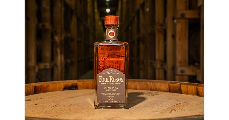 A bottle of Four Roses experimental spirit